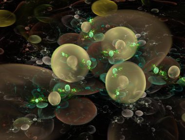 Resimsel fraktal arkaplan oluşturuldu