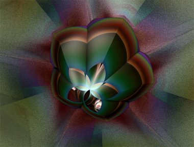 Resimsel fraktal arkaplan oluşturuldu