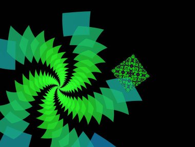 Resimsel fraktal arkaplan oluşturuldu