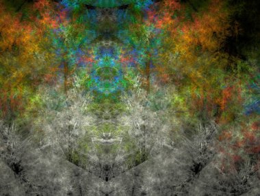 Resimsel fraktal arkaplan oluşturuldu