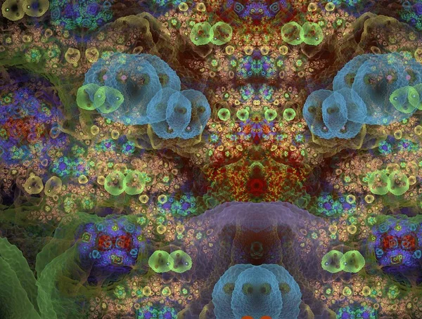 Imaginatory fractal achtergrond gegenereerd Afbeelding — Stockfoto