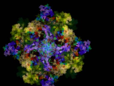 Resimsel fraktal arkaplan oluşturuldu
