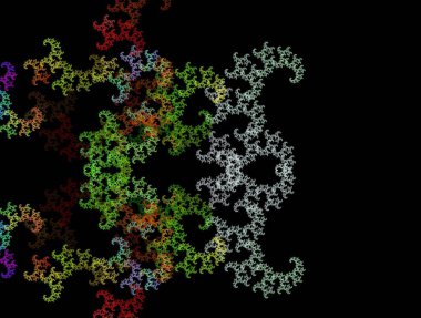 Resimsel fraktal arkaplan oluşturuldu