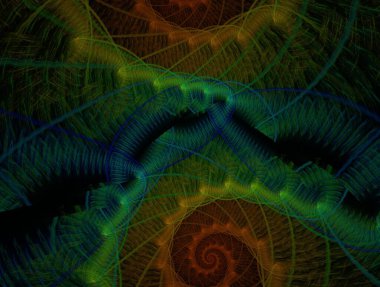 Resimsel fraktal arkaplan oluşturuldu