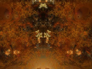 Resimsel fraktal arkaplan oluşturuldu