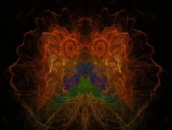 Imaginatory fractal achtergrond gegenereerd Afbeelding — Stockfoto