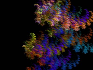 Resimsel fraktal arkaplan oluşturuldu