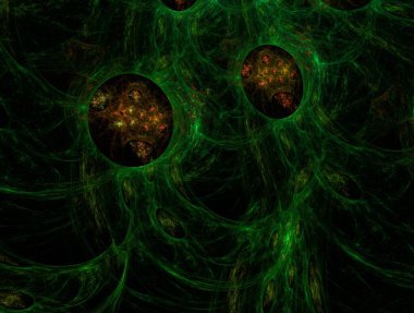 Resimsel fraktal arkaplan oluşturuldu