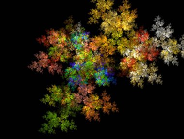 Resimsel fraktal arkaplan oluşturuldu