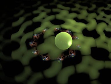 Resimsel fraktal arkaplan oluşturuldu