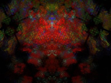 Resimsel fraktal arkaplan oluşturuldu