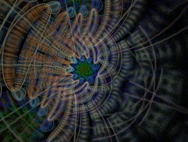 Resimsel fraktal arkaplan oluşturuldu