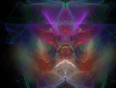 Resimsel fraktal arkaplan oluşturuldu