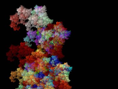Resimsel fraktal arkaplan oluşturuldu
