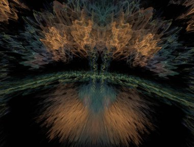 Resimsel fraktal arkaplan oluşturuldu