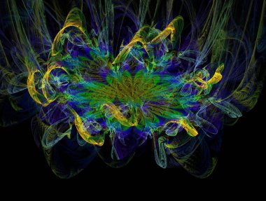 Resimsel fraktal arkaplan oluşturuldu