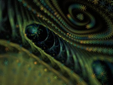 Resimsel fraktal arkaplan oluşturuldu