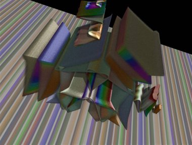 Resimsel fraktal arkaplan oluşturuldu