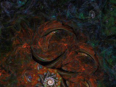 Resimsel fraktal arkaplan oluşturuldu