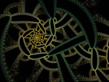 Resimsel fraktal arkaplan oluşturuldu