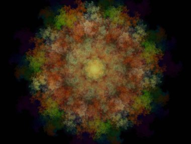 Resimsel fraktal arkaplan oluşturuldu