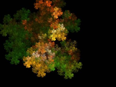 Resimsel fraktal arkaplan oluşturuldu