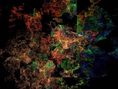 Resimsel fraktal arkaplan oluşturuldu