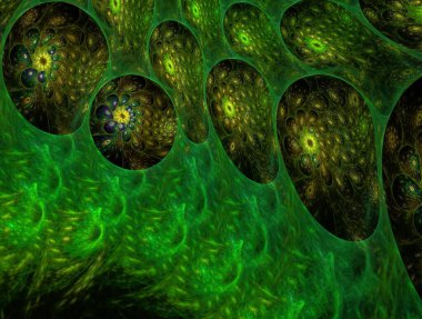 Resimsel fraktal arkaplan oluşturuldu