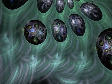 Resimsel fraktal arkaplan oluşturuldu