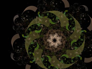 Resimsel fraktal arkaplan oluşturuldu