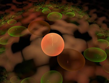 Resimsel fraktal arkaplan oluşturuldu