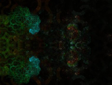 Resimsel fraktal arkaplan oluşturuldu