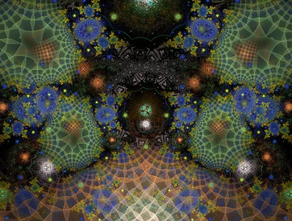 Imaginatory fractal achtergrond gegenereerd Afbeelding — Stockfoto