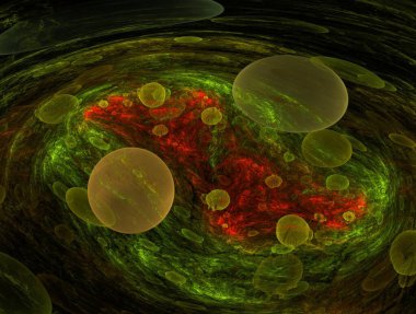 Resimsel fraktal arkaplan oluşturuldu