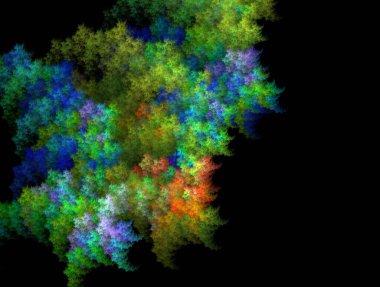 Resimsel fraktal arkaplan oluşturuldu