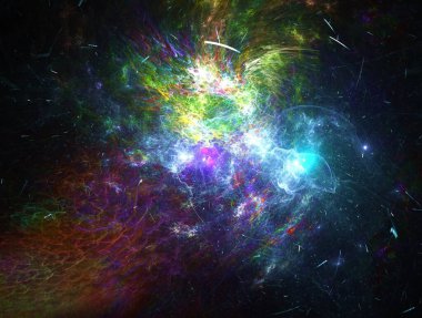 Resimsel fraktal arkaplan oluşturuldu