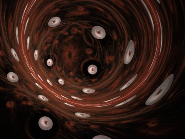 Resimsel fraktal arkaplan oluşturuldu