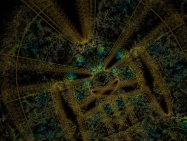 Resimsel fraktal arkaplan oluşturuldu