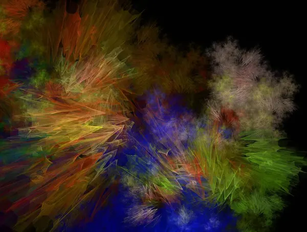 Resimsel fraktal arkaplan oluşturuldu