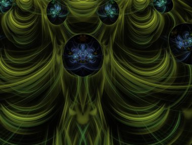 Resimsel fraktal arkaplan oluşturuldu