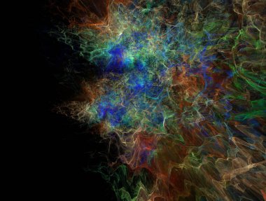 Resimsel fraktal arkaplan oluşturuldu