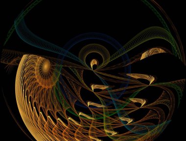 Resimsel fraktal arkaplan oluşturuldu