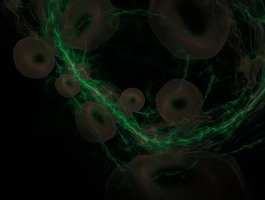 Resimsel fraktal arkaplan oluşturuldu