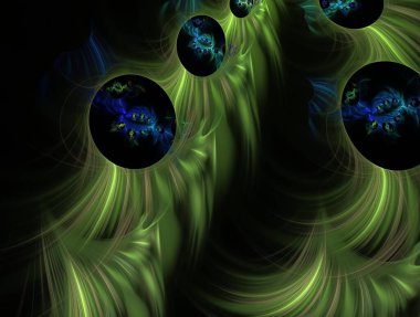 Resimsel fraktal arkaplan oluşturuldu