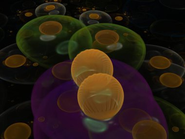 Resimsel fraktal arkaplan oluşturuldu