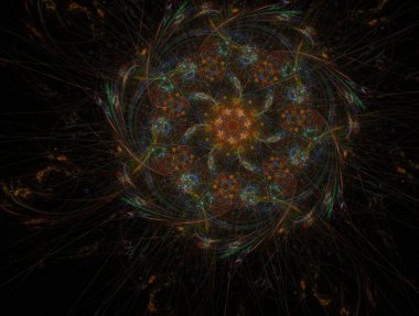 Resimsel fraktal arkaplan oluşturuldu