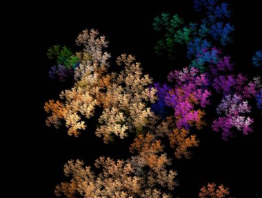 Resimsel fraktal arkaplan oluşturuldu