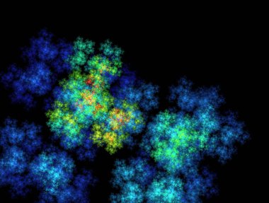 Resimsel fraktal arkaplan oluşturuldu