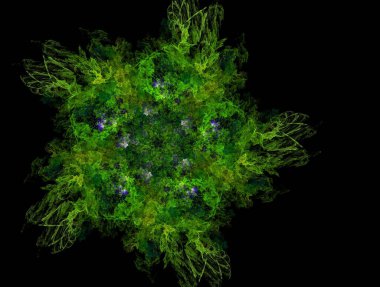 Resimsel fraktal arkaplan oluşturuldu