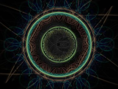 Resimsel fraktal arkaplan oluşturuldu